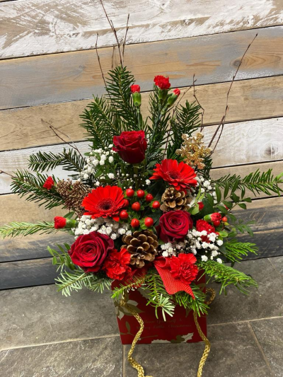 Jingle Bells - A selection of customer favourite flowers and foliage in a design that's simply the perfect Christmas present.